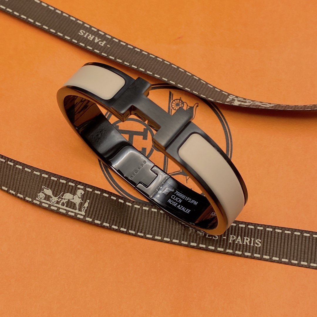 ¡®Lumi¡¯H BRACELET 12MM BLACK BEIGE CERAMIC