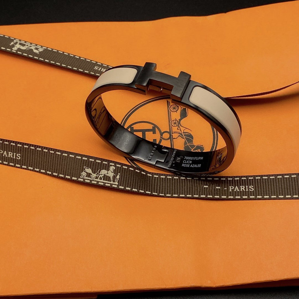 ¡®Lumi¡¯H BRACELET 12MM BLACK BEIGE CERAMIC