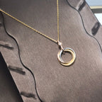 ¡®Lumi¡¯TRINITY SILVER GOLD PINK GOLD NECKLACE