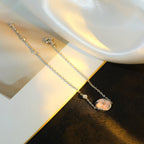 ¡®Lumi¡¯SUN MOTIF PINK MOP SILVER BRACELET