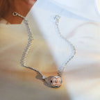 ¡®Lumi¡¯SUN MOTIF PINK MOP SILVER BRACELET