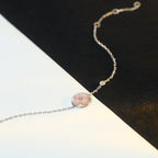 ¡®Lumi¡¯SUN MOTIF PINK MOP SILVER BRACELET