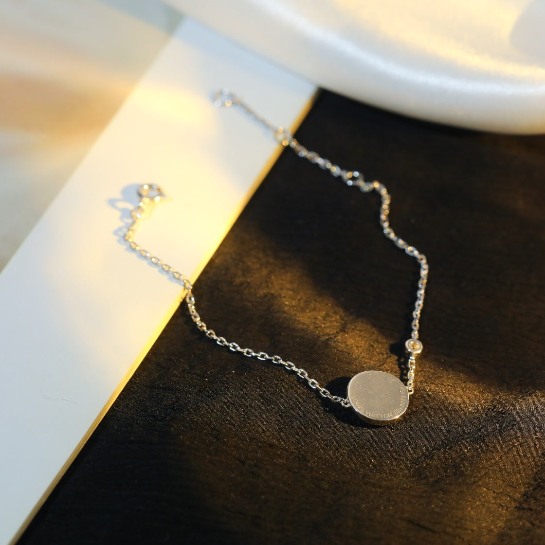 ¡®Lumi¡¯SUN MOTIF PINK MOP SILVER BRACELET