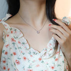 ¡®Lumi¡¯SUN PEDANT PINK GOLD 1 DIAMOND NECKLACE