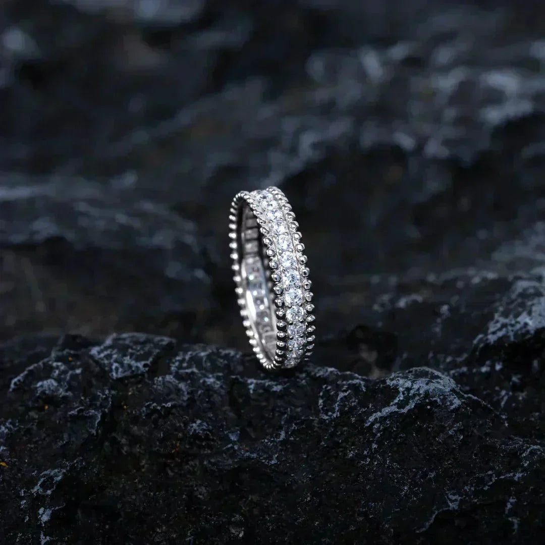 ¡®Lumi¡¯PERLEE DIAMOND SILVER RING