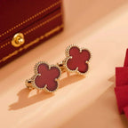 Lumi® CLOVER MEDIUM 1 MOTIFS CARNELIAN EARRINGS
