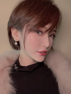 ¡®Lumi¡¯DOUBLE STAR PINK GOLD MOP DROP EARRINGS