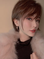 ¡®Lumi¡¯DOUBLE STAR PINK GOLD MOP DROP EARRINGS