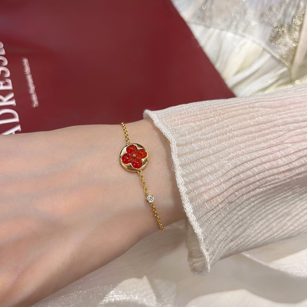 ¡®Lumi¡¯SUN PEDANT CARNELIAN BRACELET