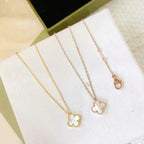 ¡®Lumi¡¯CLOVER MINI 9.5MM WHITE MOTHER-OF-PEARL NECKLACE