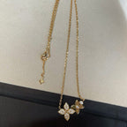 ¡®Lumi¡¯STAR BLOSSOM NECKLACE PINK GOLD DIAMONDS