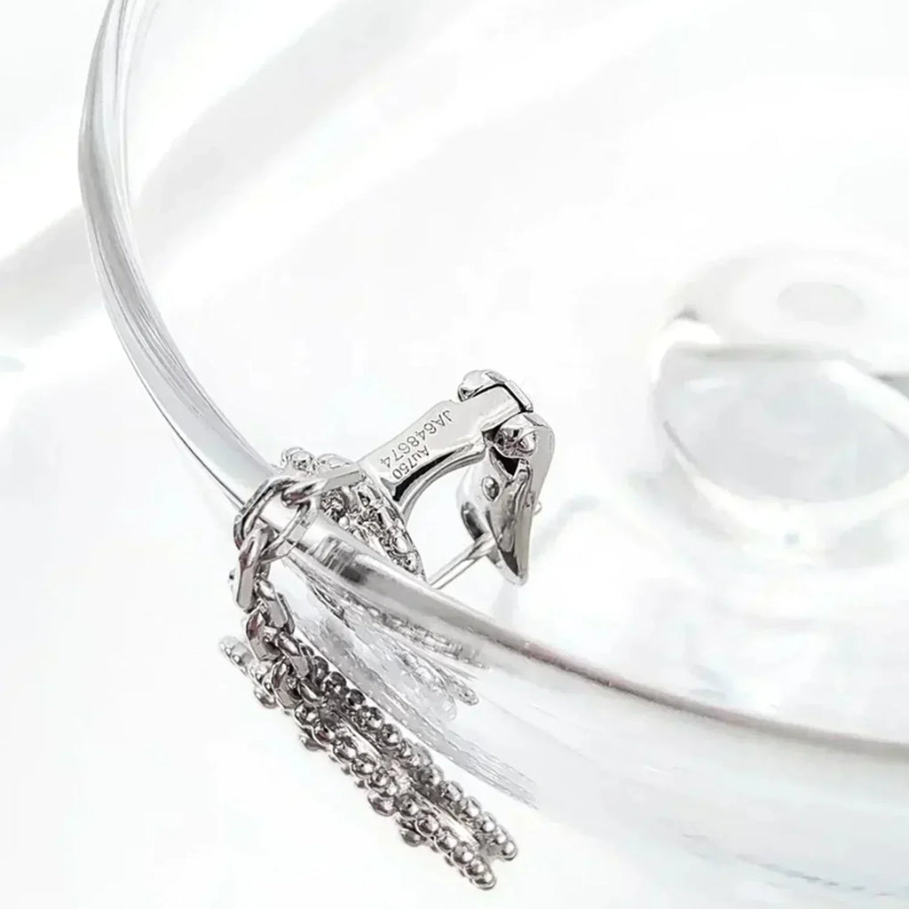 Lumi® Ohrringe mit Kleeblattmotiven, Diamant und Onyx, Silber