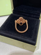 ¡®Lumi¡¯CLOVER RIVERSIBLE ROSE GOLD RING