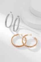 ¡®Lumi¡¯CLASH HOOP EARRINGS