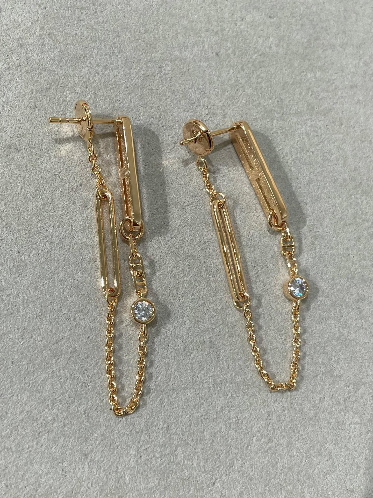 ¡®Lumi¡¯CHAINE CHAOS DIAMOND DROP EARRINGS