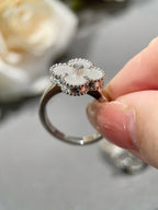 ¡®Lumi¡¯CLOVER SILVER MOP DIAMOND RING