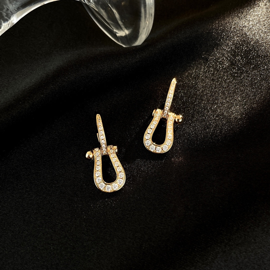 ¡®Lumi¡¯FORCE 10 FULL DIAMOND DROP EARRINGS MEDIUM MODEL
