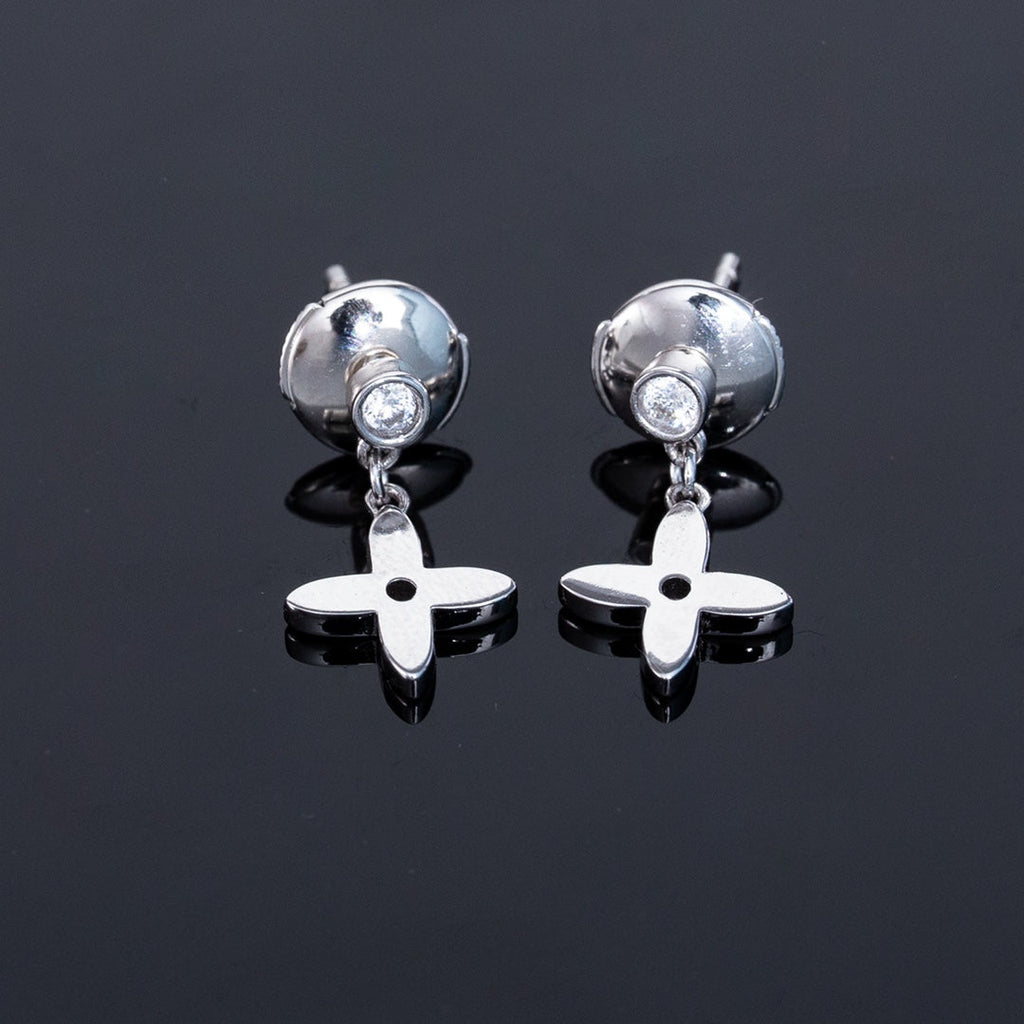 ¡®Lumi¡¯VIDYLLE SILVER DIAMOND MINI DROP EARRINGS