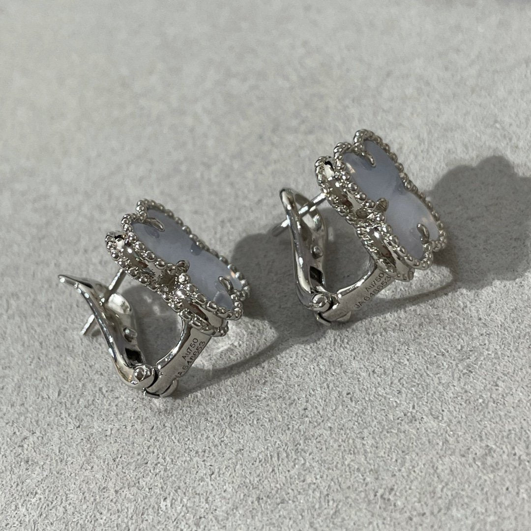 Lumi® CLOVER CHALCEDONY SILBER-OHRSTÖSSE
