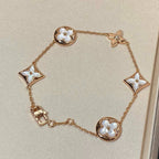 ¡®Lumi¡¯STAR AND SUN 5 MOTIF MOP PINK GOLD BRACELET