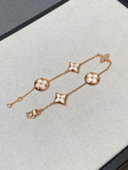 ¡®Lumi¡¯STAR AND SUN 5 MOTIF MOP PINK GOLD BRACELET