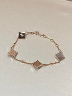 ¡®Lumi¡¯STAR 4 MOTIF MOP DIAMOND PINK GOLD BRACELET