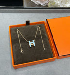 ¡®Lumi¡¯POP H SKY BLUE NECKLACE