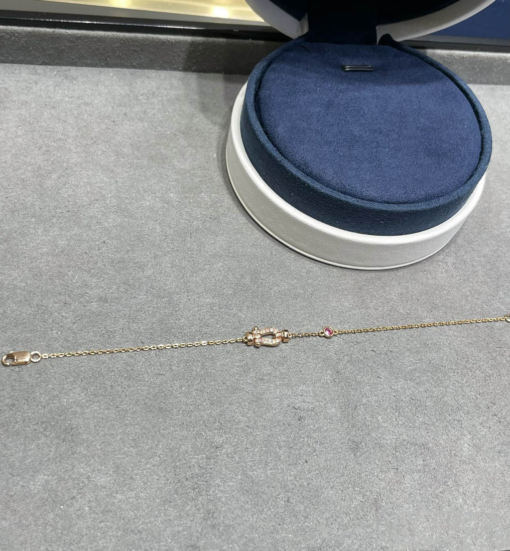 ¡®Lumi¡¯FORCE 10 DIAMOND CHAIN LINK PINK GOLD BRACELET