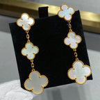 ¡®Lumi¡¯CLOVER MOP 3 MOTIFS GOLD EARRINGS