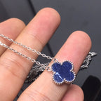 ¡®Lumi¡¯CLOVER PIETERSITE SILVER LONG NECKLACE