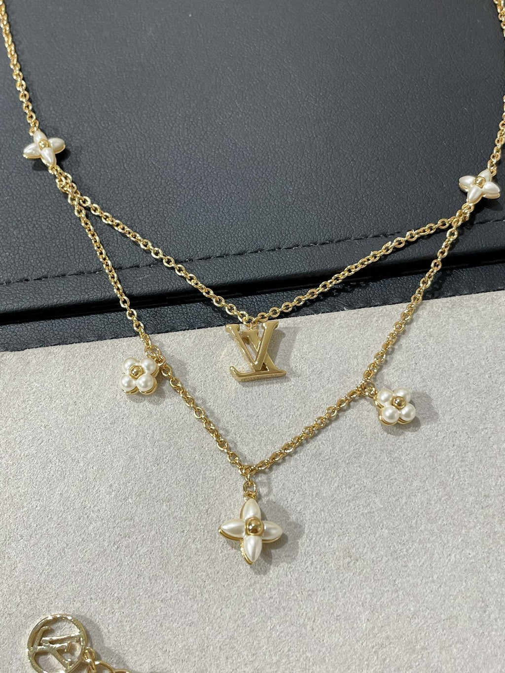 ¡®Lumi¡¯FLOWERGRAM GOLD MOP DOPPELREIHEN-KETTE