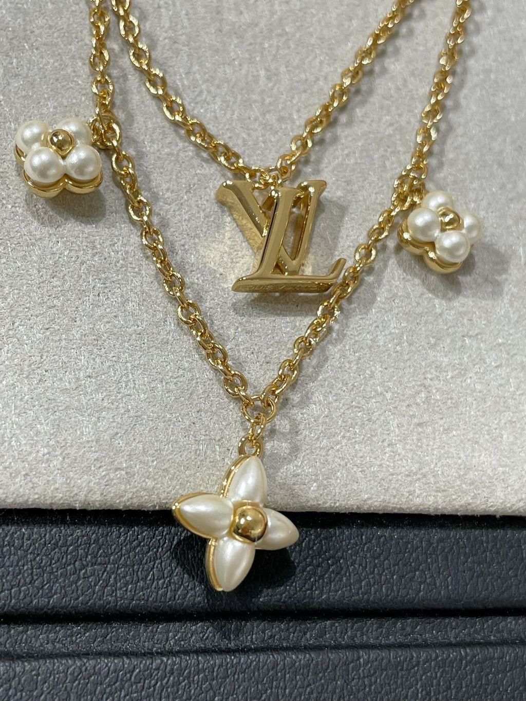 ¡®Lumi¡¯FLOWERGRAM GOLD MOP DOPPELREIHEN-KETTE