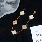 [Lumi]New CLOVER WHITE PEARL MOP 5 MOTIF BRACELET COLLECTION
