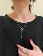 ¡®Lumi¡¯FINESSE SILVER DIAMOND NECKLACE