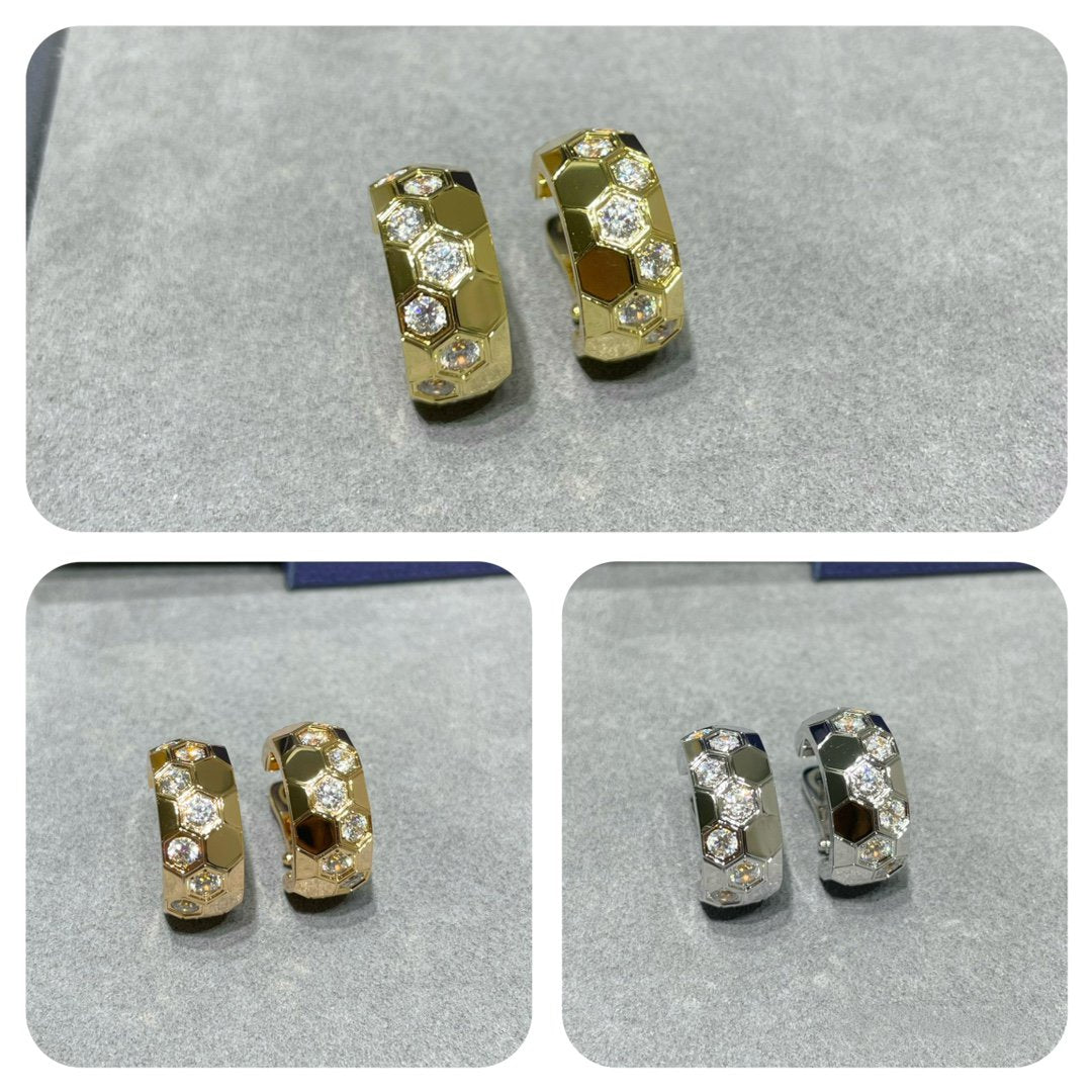 ¡®Lumi¡¯BEE LOVE DIAMOND HOOP EARRINGS