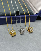 Lumi® BEE LOVE DIAMOND PAVED 3 ROW NECKLACE 
