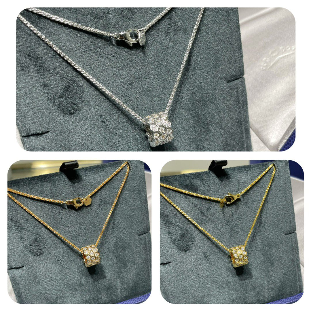 Lumi® BEE LOVE DIAMOND PAVED 3 ROW NECKLACE 
