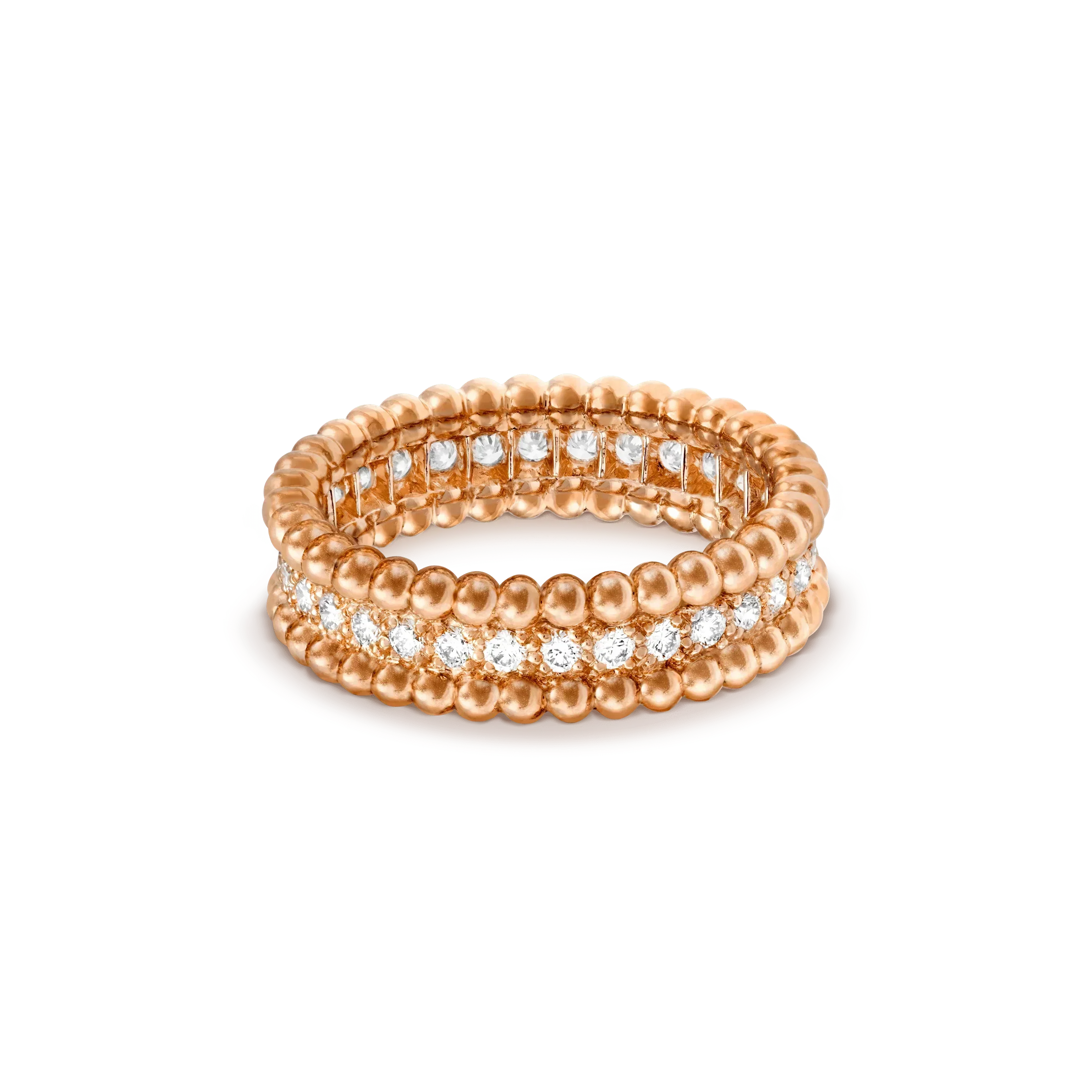 Lumi® PERLEE DIAMANT-ROSÉGOLD-RING