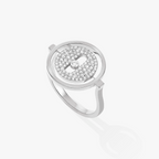 [Imperial] MOVE PAVED SILVER DIAMOND RING