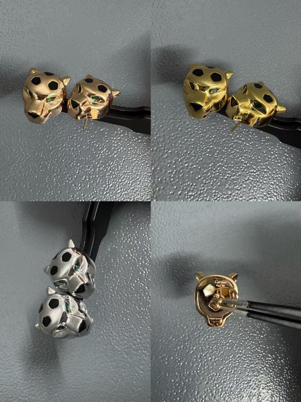 [Lumi Jewelry]CHRRTAH-PRINT STUD EARRINGS, THREE COLORS