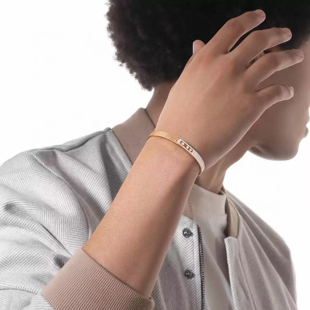 [Lumi Jewelry]2026 BRAND-NEW FROSTED BRACELET WITH DIAMONDS THREE COLORS