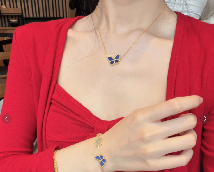 [Lumi]BUTTERFLY BLUE   NECKLACE