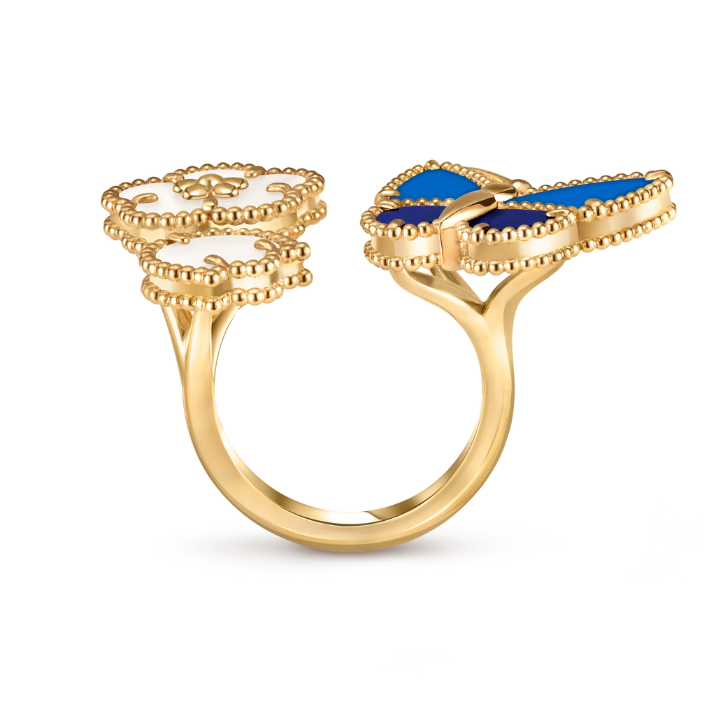 [Lumi Jewelry]2026 NEW MODEL SPRING LUCKY 3 MOTIF GOLD RING