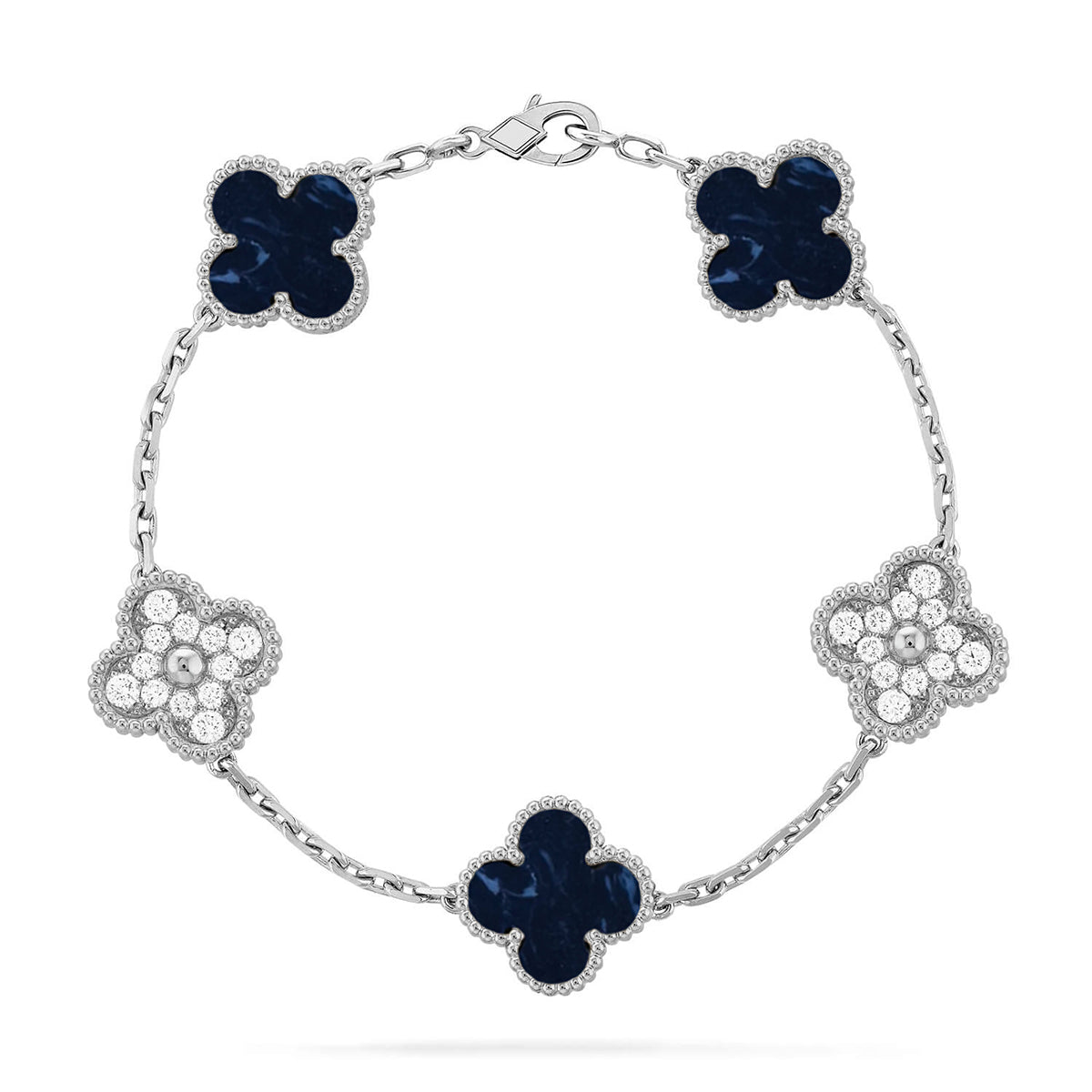 [Lumi jewelry]CLOVER 5 MOTIF PIETERSITE BRACELET COLLECTION