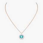 [Imperial] MOVE 1 DIAMOND TURQUOISE PINK GOLD DIAMOND NECKLACE