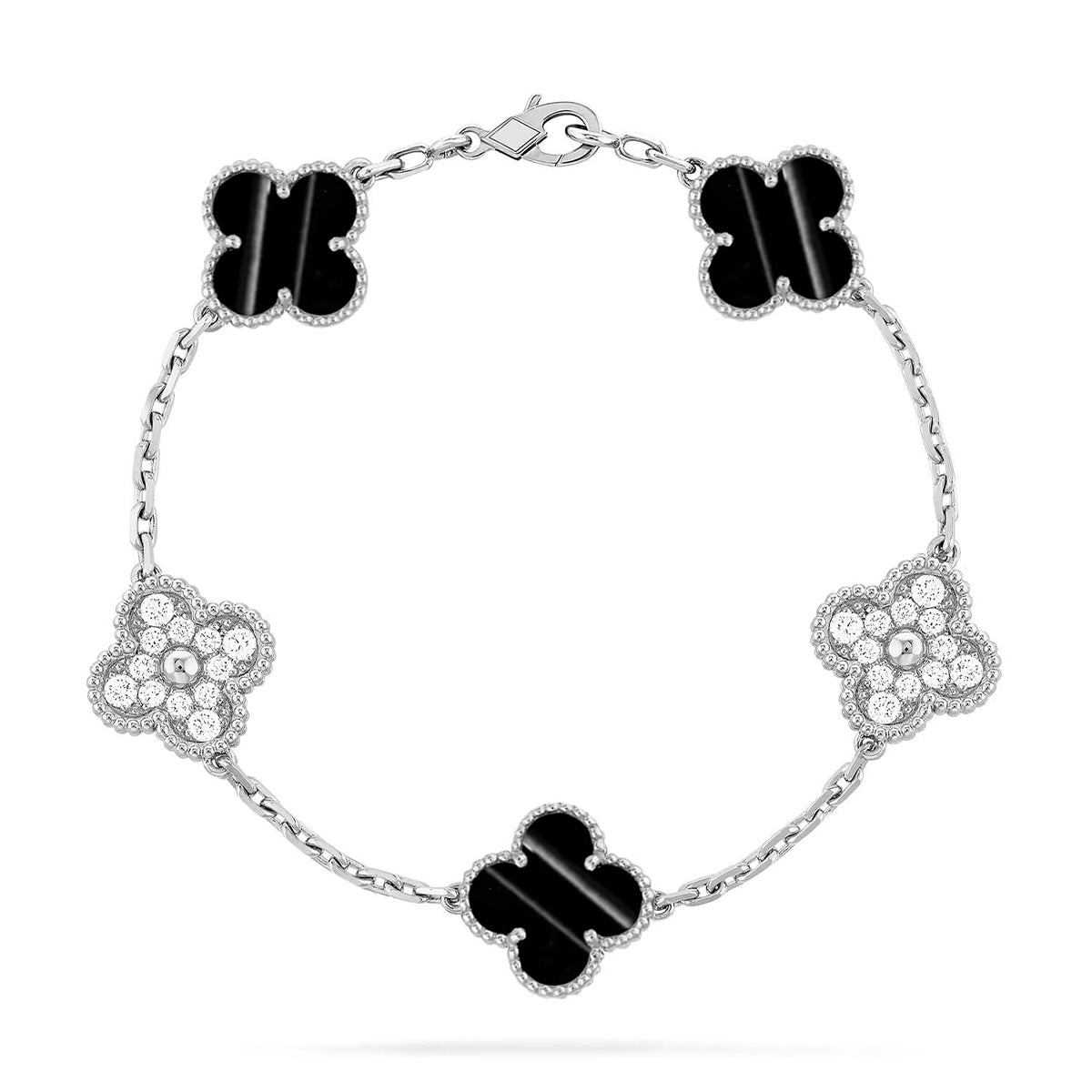 [Lumi jewelry] CLOVER 5 MOTIF PULSAR STONE BRACELET COLLECTION