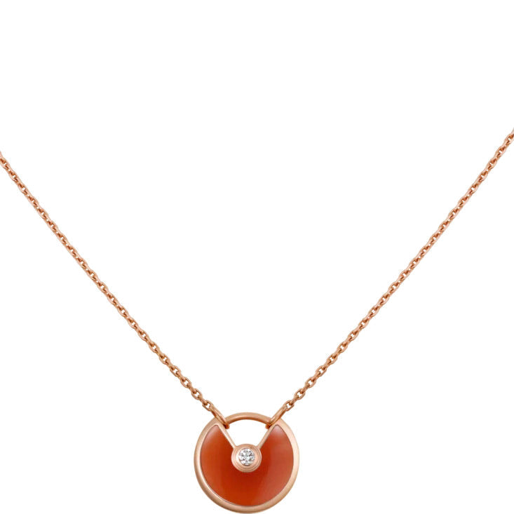 ¡®Lumi¡¯AMULETTE GOLD CARNELIAN ONYX NECKLACE