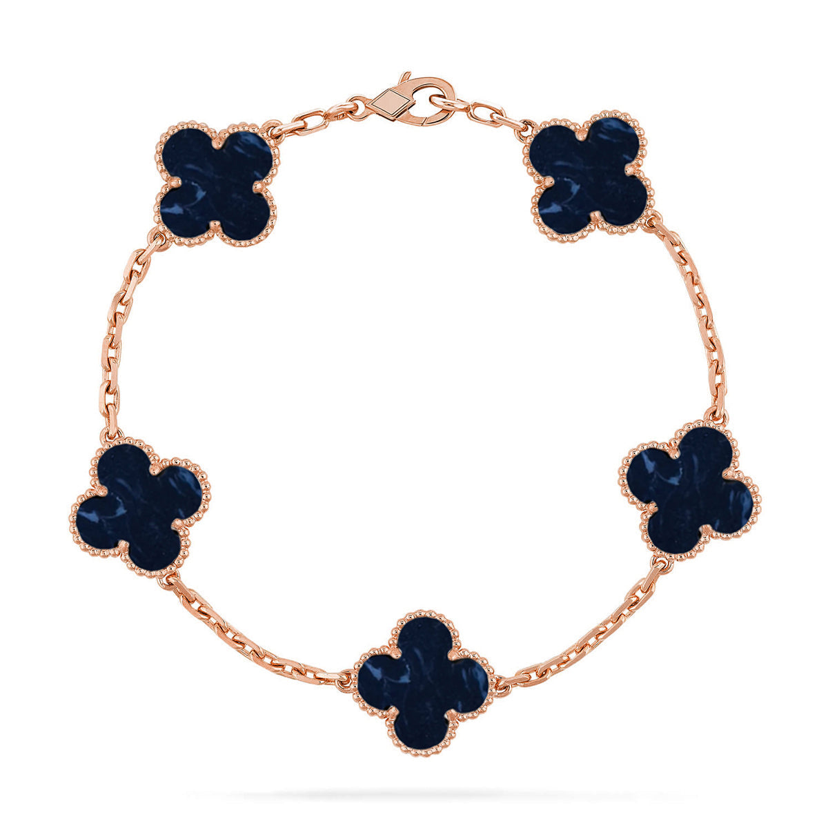 [Lumi jewelry]CLOVER 5 MOTIF PIETERSITE BRACELET COLLECTION