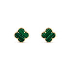 Lumi CLOVER MINI 9,5MM MALACHIT-OHRRINGE