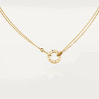 ¡®Lumi¡¯LOVE NECKLACE 16MM 2 DIAMONDS